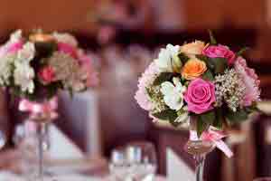 Arranjo floral para casamento