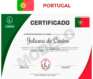 certificado Portugal